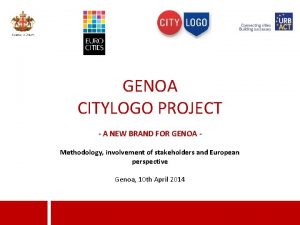 GENOA CITYLOGO PROJECT A NEW BRAND FOR GENOA