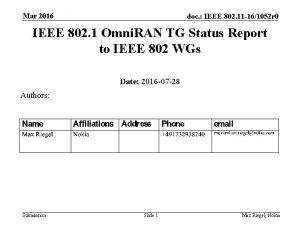 Mar 2016 doc IEEE 802 11 161052 r