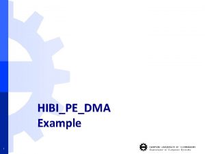 HIBIPEDMA Example 1 HIBI bus operation 2 HIBI