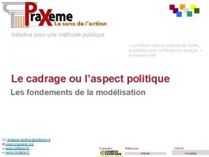 Initiative pour une mthode publique La thorie sans