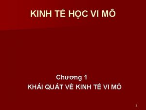 KINH T HC VI M Chng 1 KHI