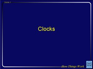 Clocks 1 Clocks Clocks 2 Question Youre bouncing