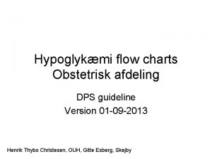 Hypoglykmi flow charts Obstetrisk afdeling DPS guideline Version