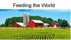 Feeding the World 4 types of Farming Subsistence