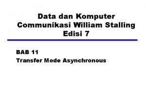 Data dan Komputer Communikasi William Stalling Edisi 7