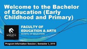 Welcome to the Bachelor of Education Early Childhood