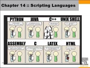 Chapter 14 Scripting Languages Programming Language Pragmatics Michael