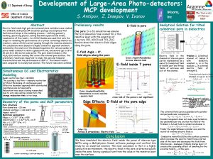 Development of LargeArea Photodetectors MCP development Muons S