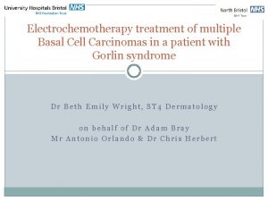 Electrochemotherapy treatment of multiple Basal Cell Carcinomas in
