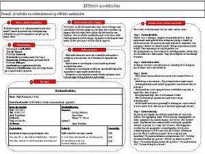 Effektiv mdekultur Forml At udvikle en velstruktureret og