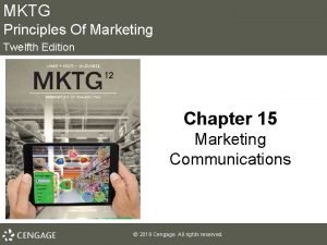 MKTG Principles Of Marketing Twelfth Edition Chapter 15