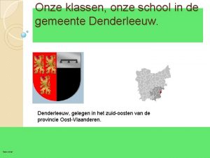 Onze klassen onze school in de gemeente Denderleeuw