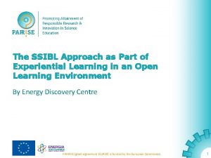 The SSIBL Approach as Part of Experiential Learning