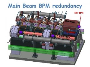 Main Beam BPM redundancy MBBPM Main Bea m