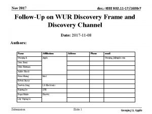 Nov 2017 doc IEEE 802 11 171608 r