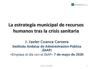 La estrategia municipal de recursos humanos tras la