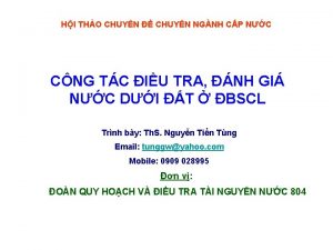 HI THO CHUYN CHUYN NGNH CP NC CNG