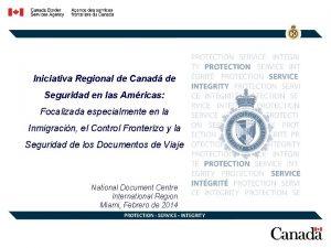 Iniciativa Regional de Canad de Seguridad en las