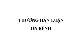 THNG HN LUN N BNH 1 MC TIU