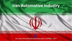 Iran Automotive Industry Iran Auto Parts Manufactures Association