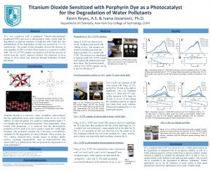 Titanium Dioxide Sensitized with Porphyrin Dye as a