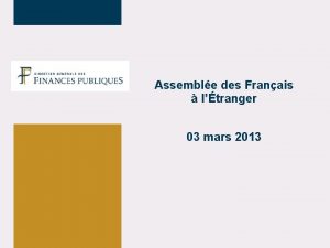 Assemble des Franais ltranger 03 mars 2013 1