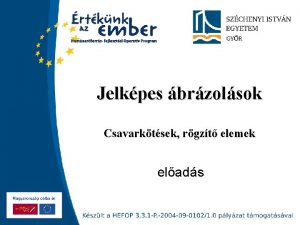 Jelkpes brzolsok Csavarktsek rgzt elemek elads Szchenyi Istvn