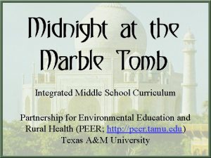 Integrated Middle School Curriculum Partnership for Environmental Education