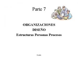 Parte 7 ORGANIZACIONES DISEO Estructuras Personas Procesos Diseo