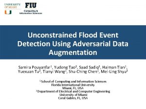 Unconstrained Flood Event Detection Using Adversarial Data Augmentation