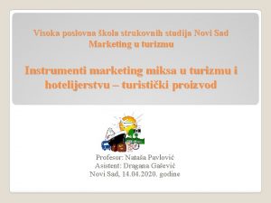 Visoka poslovna kola strukovnih studija Novi Sad Marketing