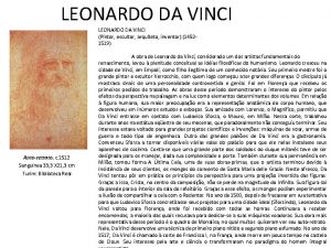LEONARDO DA VINCI Pintor escultor arquiteto inventor 14521519