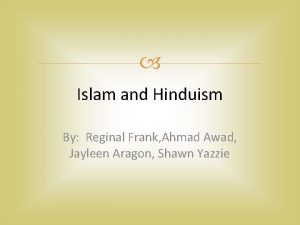 Islam and Hinduism By Reginal Frank Ahmad Awad