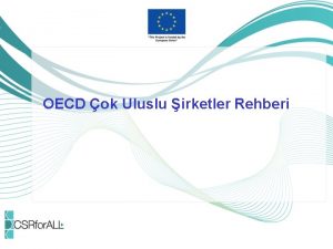 OECD ok Uluslu irketler Rehberi OECD ok Uluslu