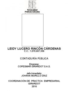 LEIDY LUCERO RINCN CRDENAS C C 1 070