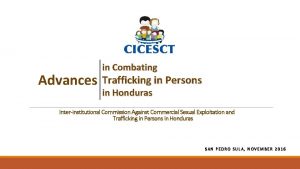 Advances in Combating Trafficking in Persons in Honduras