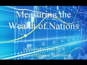 Measuring the Wealth of Nations James Fodor June