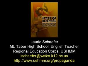 Laurie Schaefer Mt Tabor High School English Teacher