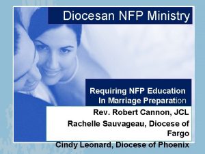 Diocesan NFP Ministry Requiring NFP Education In Marriage