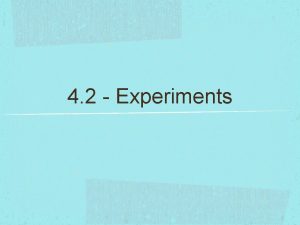 4 2 Experiments Observational Studies measures variables of