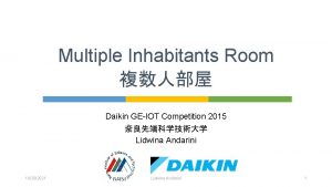 Multiple Inhabitants Room Daikin GEIOT Competition 2015 Lidwina