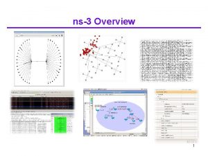 ns3 Overview 1 What is ns3 ns3 is