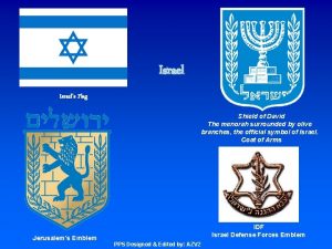 Israels Flag Shield of David The menorah surrounded