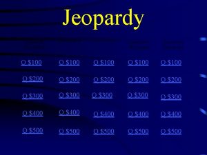 Jeopardy Immigration Labor Unions Progressive Movement Q 100