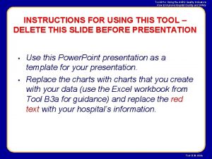 Toolkit for Using the AHRQ Quality Indicators How