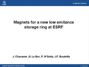 Magnets for a new low emitance storage ring