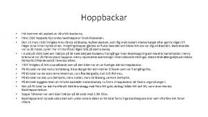 Hoppbackar Hr kommer ett axplock av vra NIKbackarna