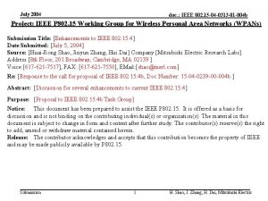 July 2004 doc IEEE 802 15 04 0313