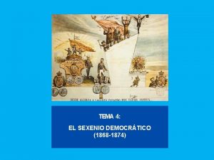 TEMA 4 EL SEXENIO DEMOCRTICO 1868 1874 NDICE