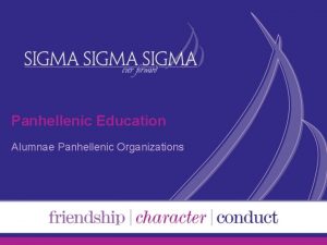 Panhellenic Education Alumnae Panhellenic Organizations An Alumnae Panhellenic